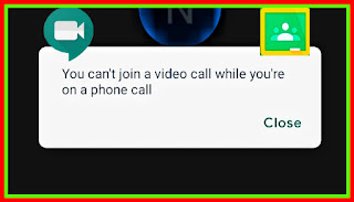 You can't join video call while you're on phone call