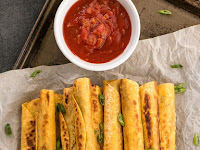 CREAMY BLACK BEAN TAQUITOS