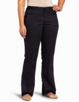 <br />Dickies Juniors Stretch Welt Pocket Flare Bottom Pant
