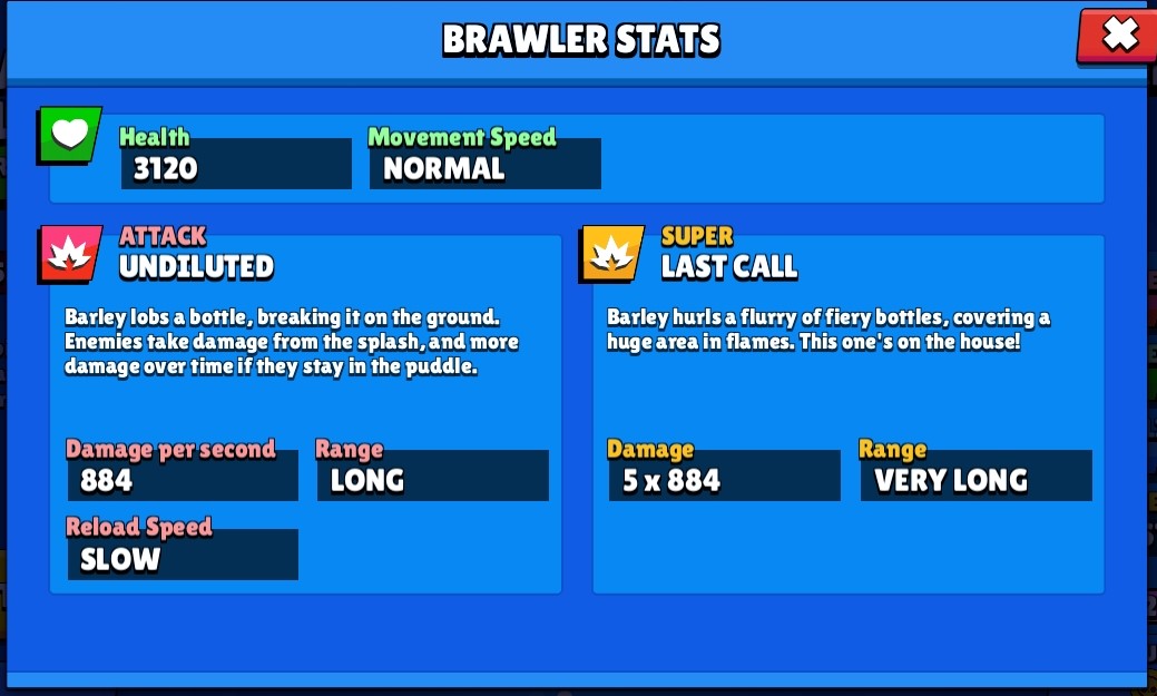 All About Barley Brawl Stars - barley brawl stars stats