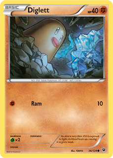 Diglett Fates Collide Pokemon Card