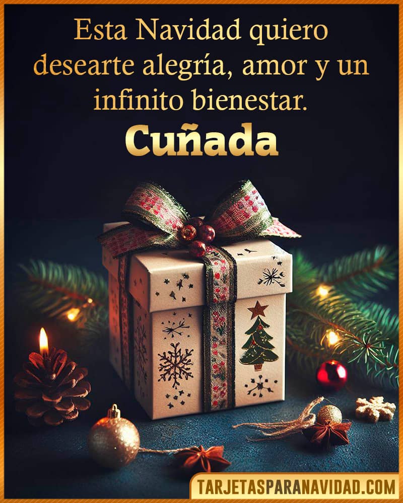 Frase para de navidad para mi Cuñada