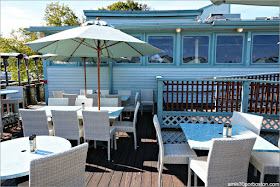 Terraza del Restaurante The Studio en Rocky Neck Art Colony, Gloucester