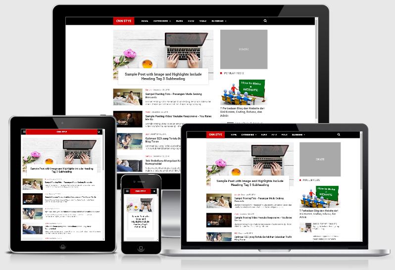 CNN Style Blogger Template Blogger SEO Terbaru Terbaik