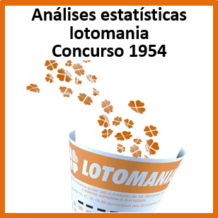 Lotomania 1954 análises estatísticas das dezenas