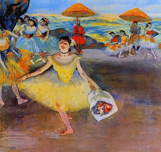 Edgar Degas - Dancer with a Bouquet Bowing