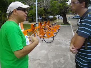 Sem conflito bicicletário foi instalado na Praça Carlos Batalha
