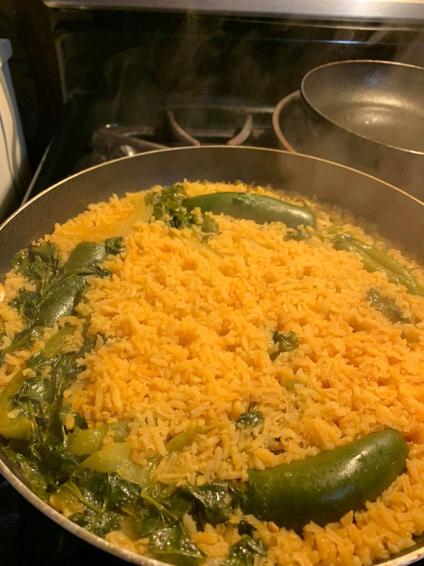 Spanish rice for a bbq Spanish rice for a bbq
