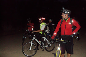 Ruta nocturna de Segovia a Madrid bajo la luz de la luna. Septiembre 2012