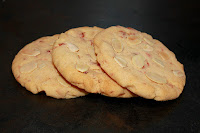 Cherry and almond cookies