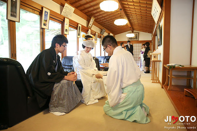 石上神宮での挙式撮影