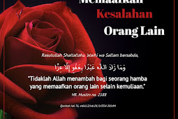 Rasa Sakit Itu Akan Hilang, Bila Kamu Mau Memaafkan dan Tidak Mendendam