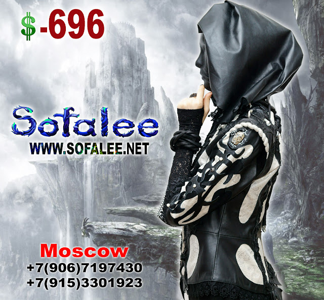 Luxury women's leather jacket, sewing leather clothes by Sofalee