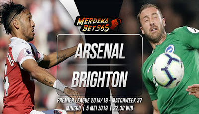 Prediksi Skor Bola Arsenal vs Brighton 05 Mei 2019