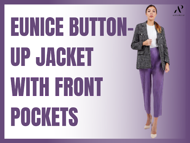 Eunice Button-up Jacket With Front Pockets