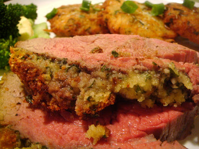 herb-crusted beef tenderloin