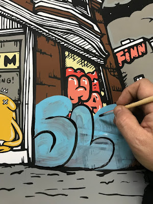 Adventure Time x The Bear Champ “Golden Time” Hand Embellished Edition Screen Print by JC Rivera
