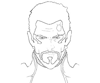 #6 Deus Ex Coloring Page