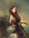 Portrait of Grand Duchess Maria Nikolayevna by Franz Xaver Winterhalter - Portrait Paintings from Hermitage Museum