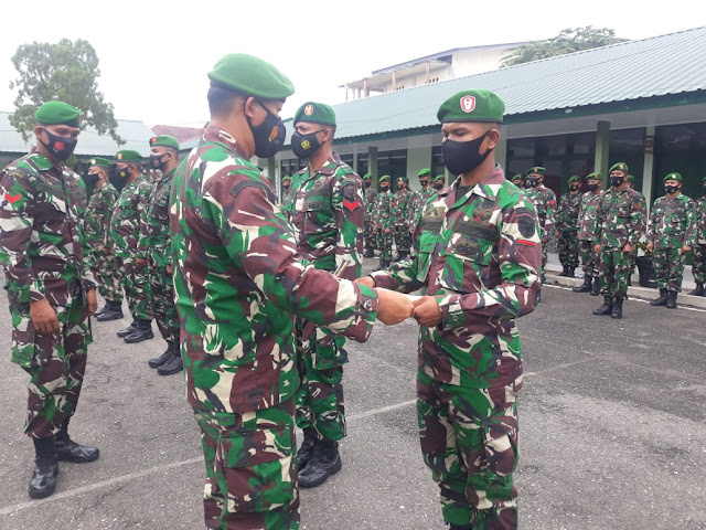 44 Personil Kodim Aceh Barat Mendapat Penghargaan Kenaikan Pangkat Dan 18 Prajurit Pindah Satuan