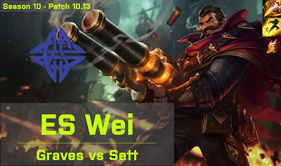 ES Wei Graves JG vs T1 Cuzz Sett - KR 10.13