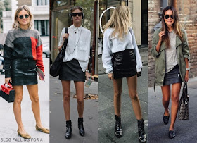 HOW TO WEAR A LEATHER SKIRT Blog Falling for A