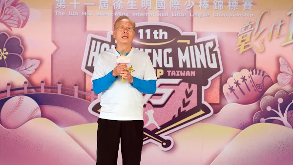 ▲頂新和德文教基金會副董事長陳慶浩表示，位於永靖的成美文化園區展現地主情誼，將招待參賽小朋友免費參觀，屆時還將安排大家體驗彰化在地的餐飲文化，讓國內外的小球員「呷辦桌」。（相信育樂提供）