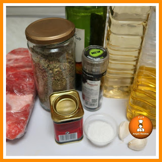 Ingredientes costillas asadas al horno