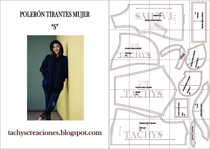 POLERÓN TIRANTES / HOODIE: PATRÓN PDF IMPRIMIBLE GRATIS  | TACHYS