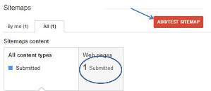 mengirim sitemap di blog