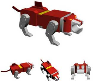 Voltron Red Lion Papercraft