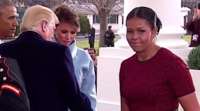 Sambut Trump di Gedung Putih, Wajah Dingin Michelle Obama Jadi Guyonan