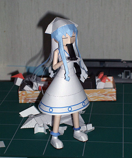 Squid Girl Paper Model