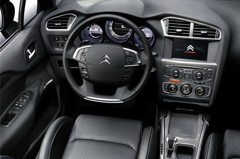 Interior of Citroen C4
