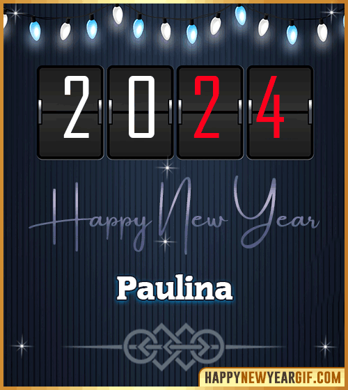 Happy New Year 2024 images for Paulina