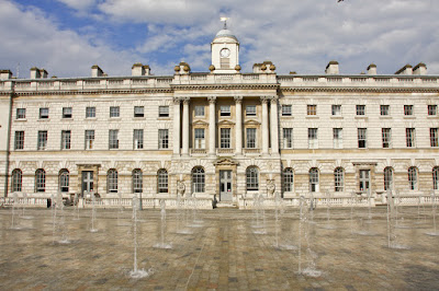 Fountains in foreground, Somerset House in background