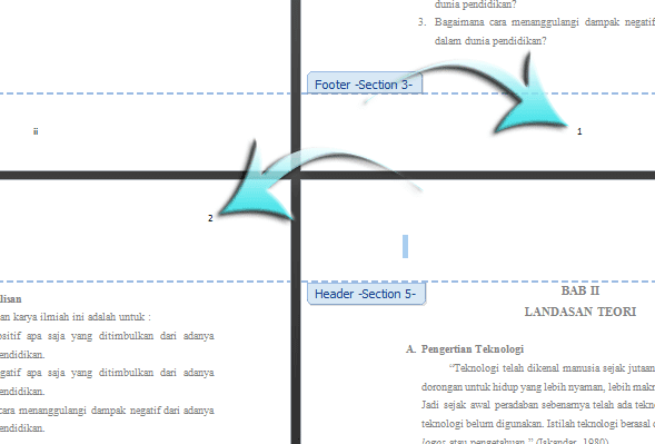 Cara Membuat Nomor Halaman Berbeda Posisi Pada Microsoft Word