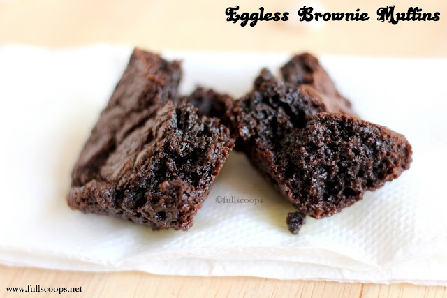 Eggless Brownie Muffins