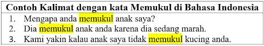 25 contoh kalimat dengan kata memukul di bahasa Indonesia.