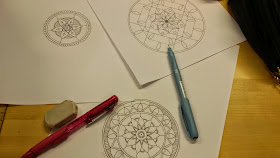 Mandala, piirtäminen
