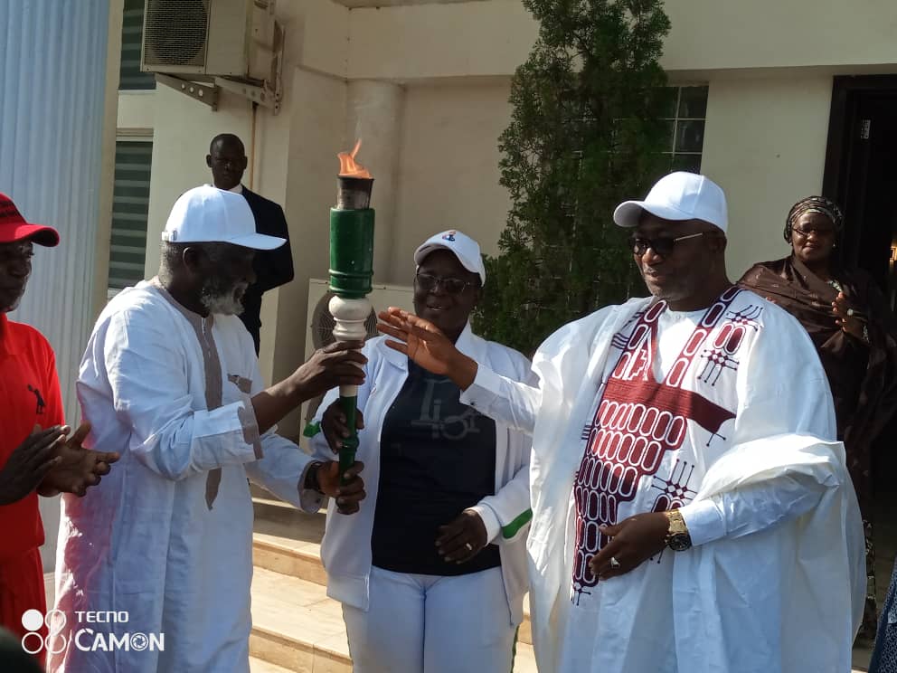 NSF 2022: Niger Gov receives Torch of Unity, assures state participation.