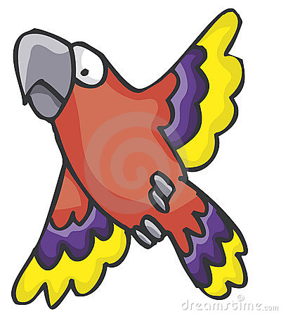 Parrot Bird on Parrot Bird Cartoon