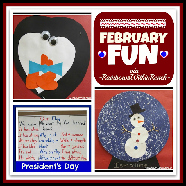 photo of: February Fun in Kindergarten: Snow Globe, Penguin, President's Day