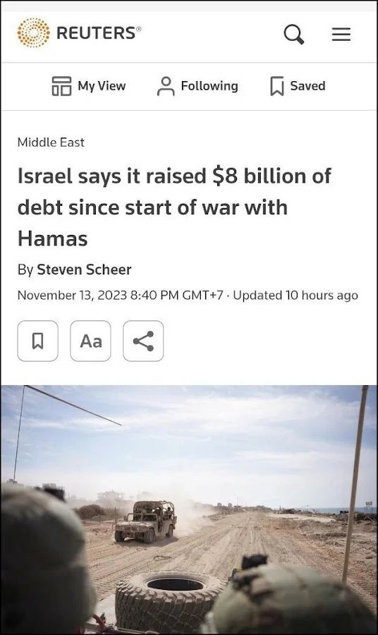 ISRAEL BANGKRUT!