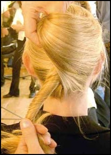 How to do long hair French Twist