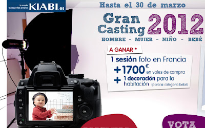 GRAN CASTING 2012 DE KIABI MODELO INFANTIL BEBE NIÑO MUJER HOMBRE