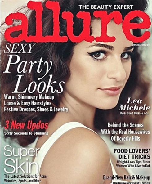  MAGAZINE COVER Lea Michele Allure 1450 C sar Gon alves No comments