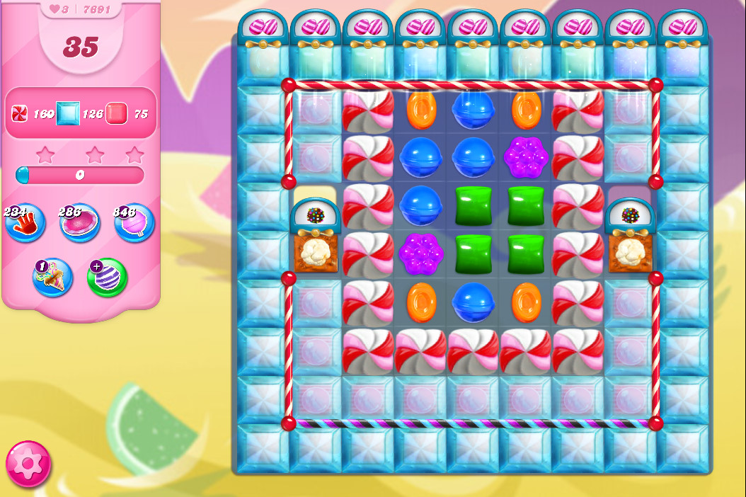 Candy Crush Saga level 7691