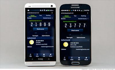 Samsung Galaxy S4 VS HTC One Performance