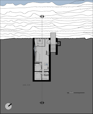 Casa Brutale Lower floor plan. Image OPA Works